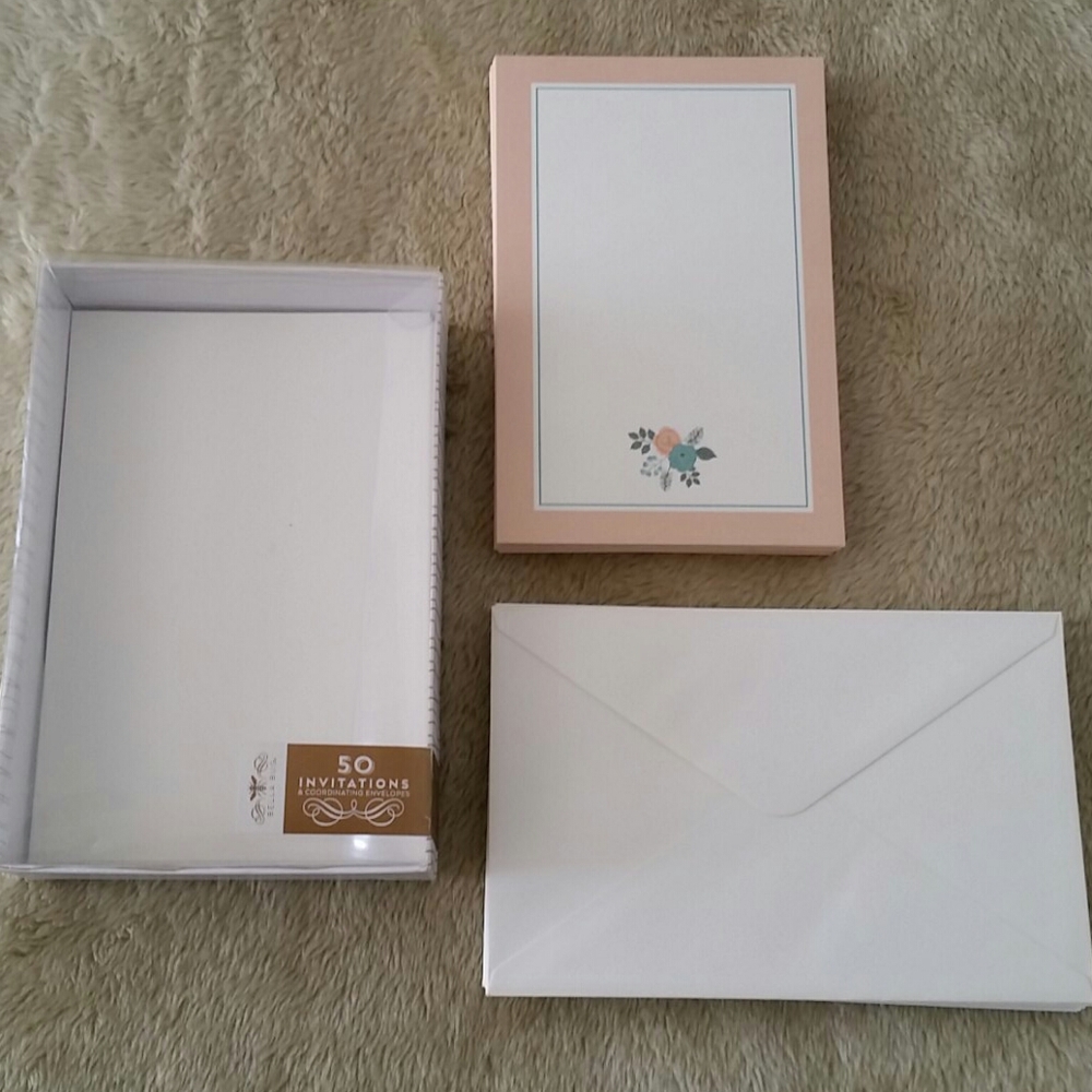 New boxed set 50 invitations